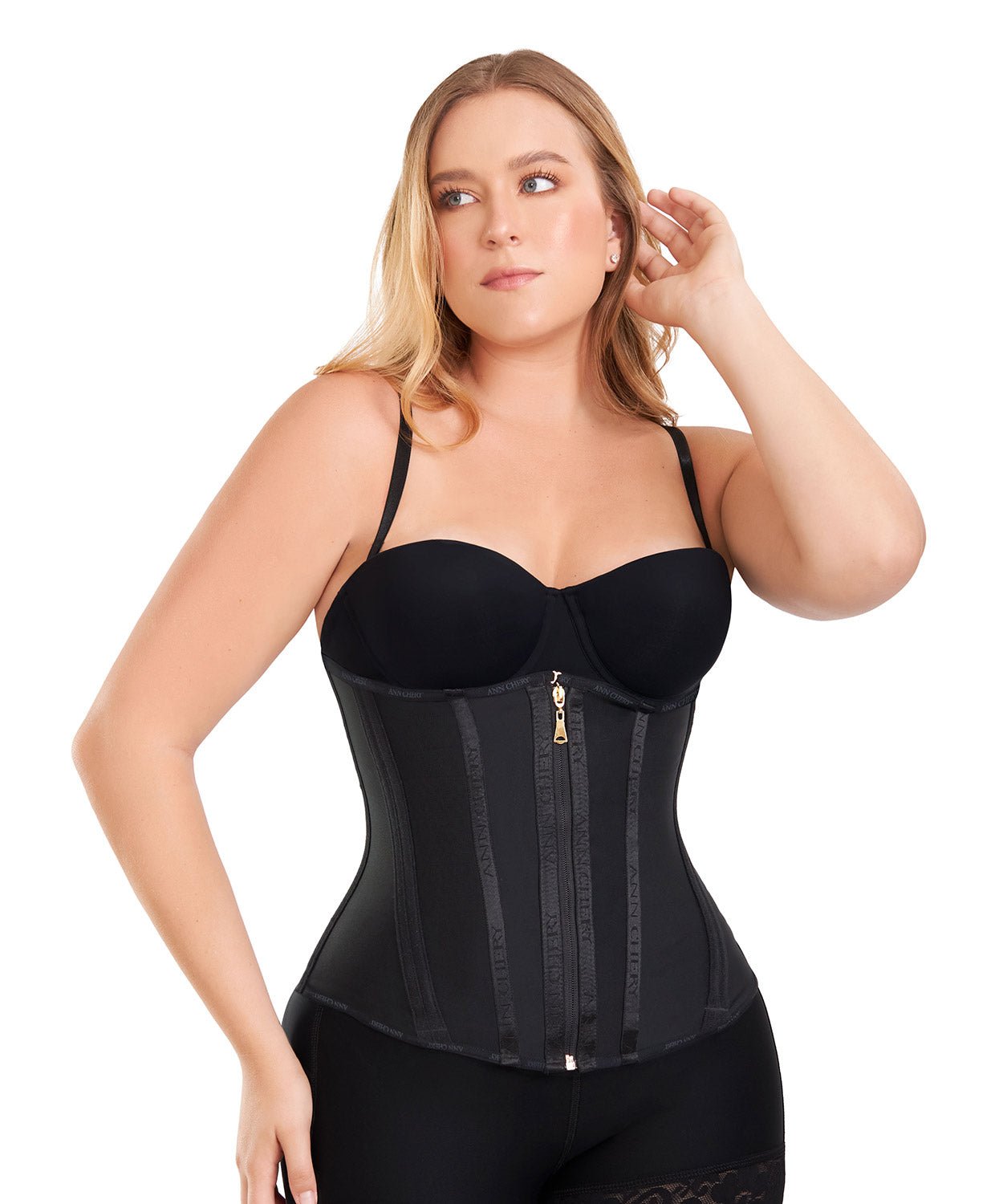 Cinturilla de látex 3 broches para moldear cintura tipo reloj de arena – Ann Chery 5280 - Oraenatura