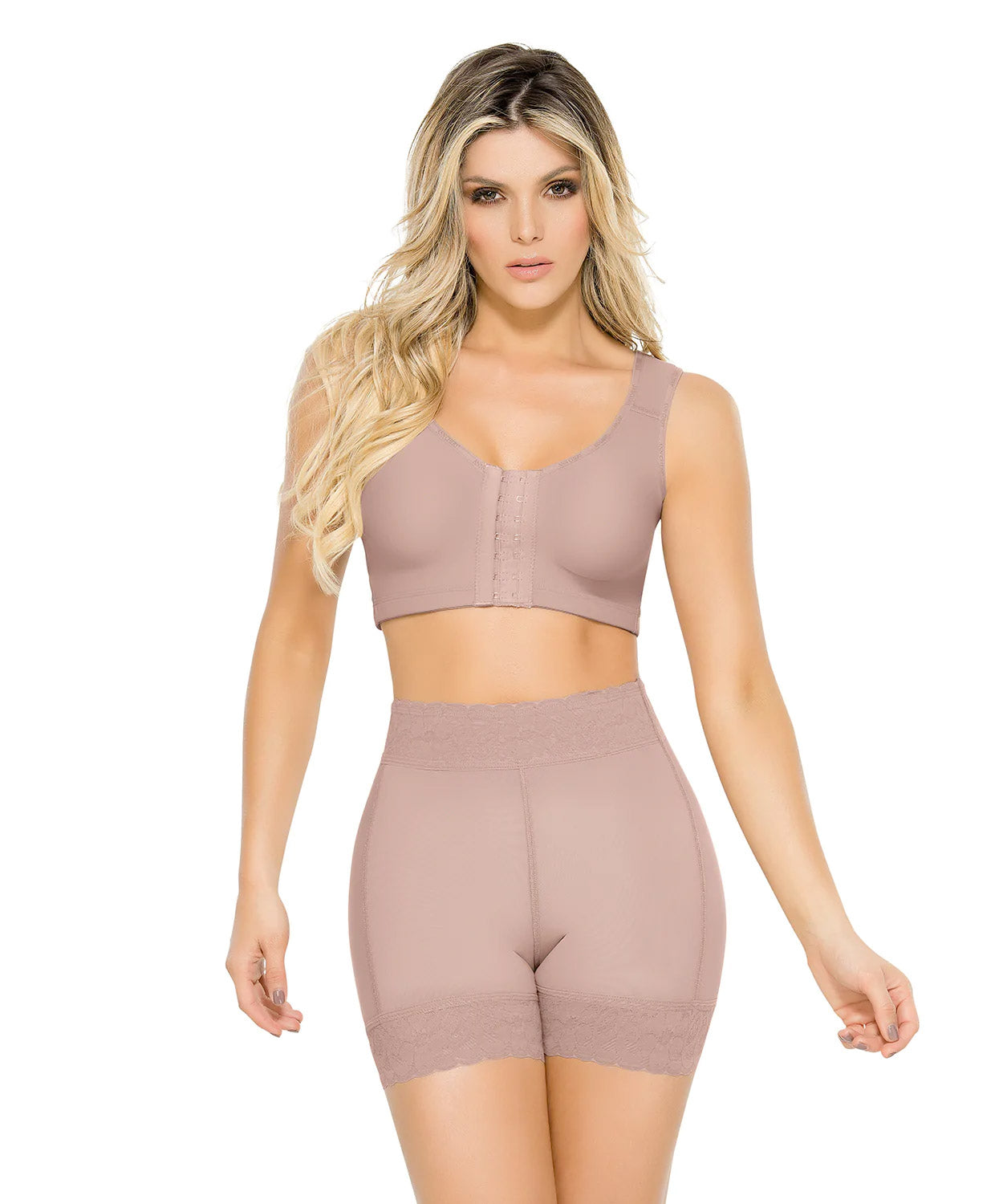Short levanta glúteos largo con control abdomen – Ann Chery 5155
